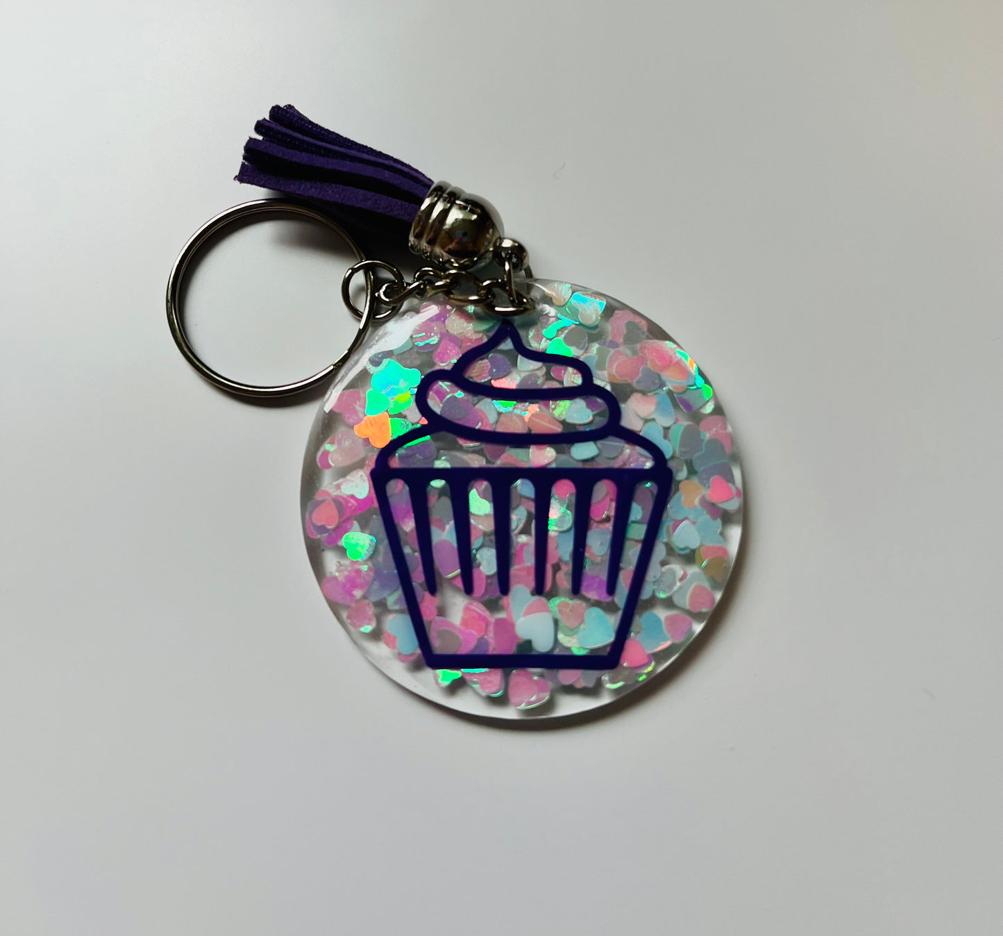 Acrylic Keychain - Cupcake Confetti