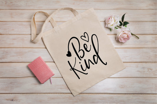 Be Kind Canvas Tote Bag