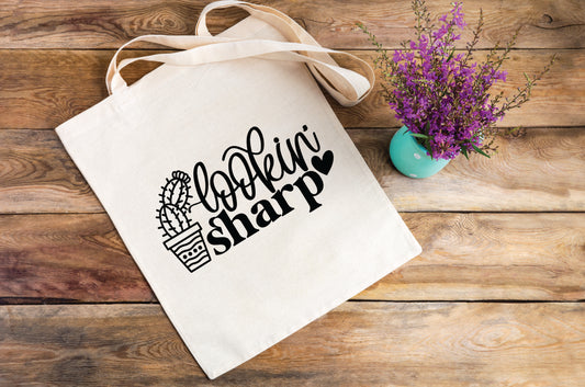 Lookin' Sharp Canvas Tote Bag