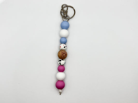 Terrazzo Style Silicone Keychain Strand